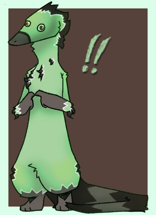 full body. clean lines and colour. minimal shading. simple background (character belongs to ig @/neocreationsart)