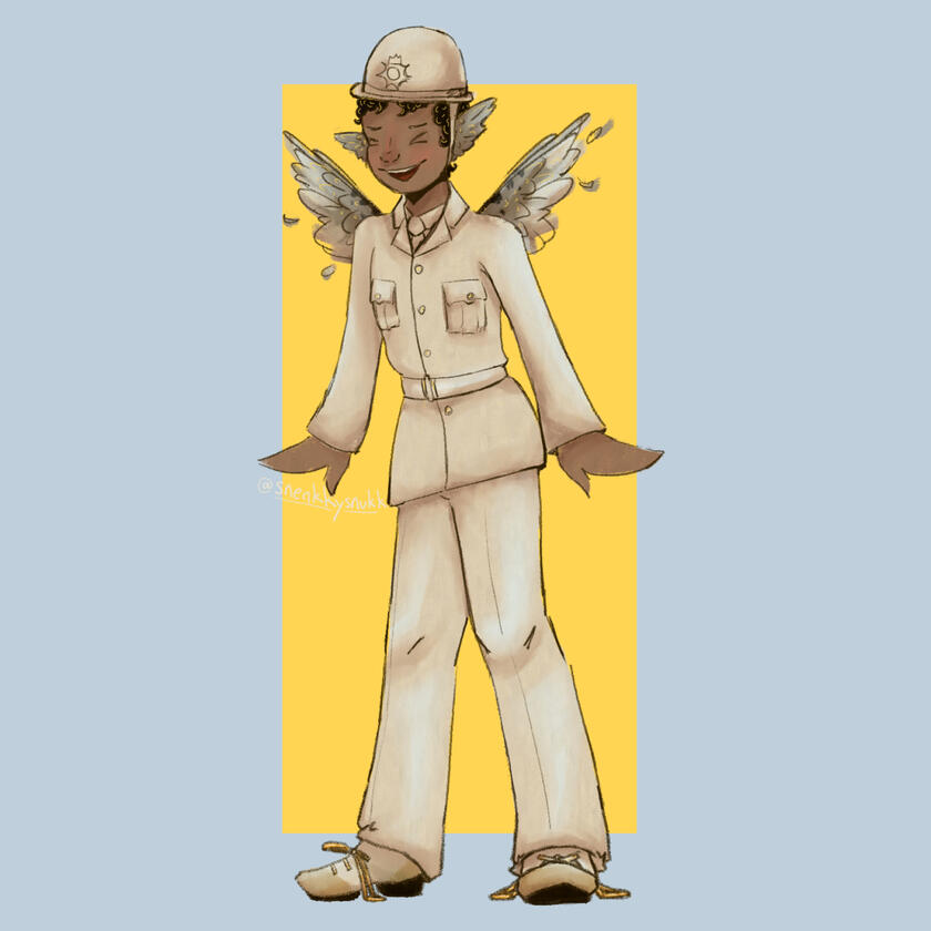 Full body. sketch lines and colour. full shading. simple background