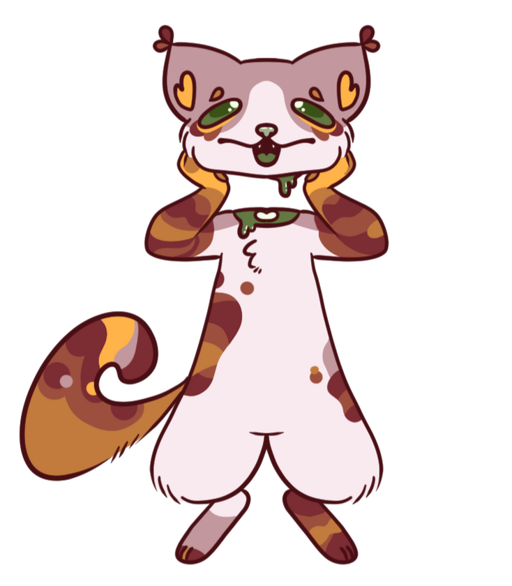 Flat Chibi. Complete lines and colourno rendering